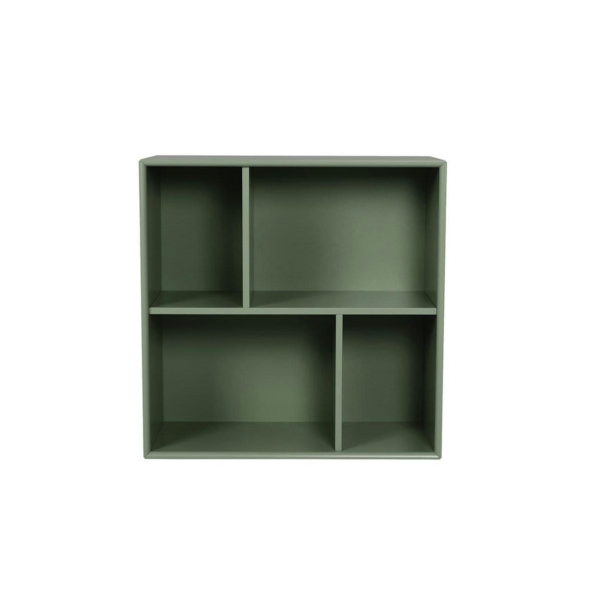 ZITA - Petite étagère carrée style moderne vert