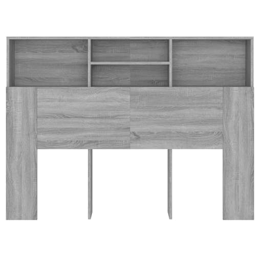 NNEVL Headboard Cabinet Grey Sonoma 140x19x103.5 cm