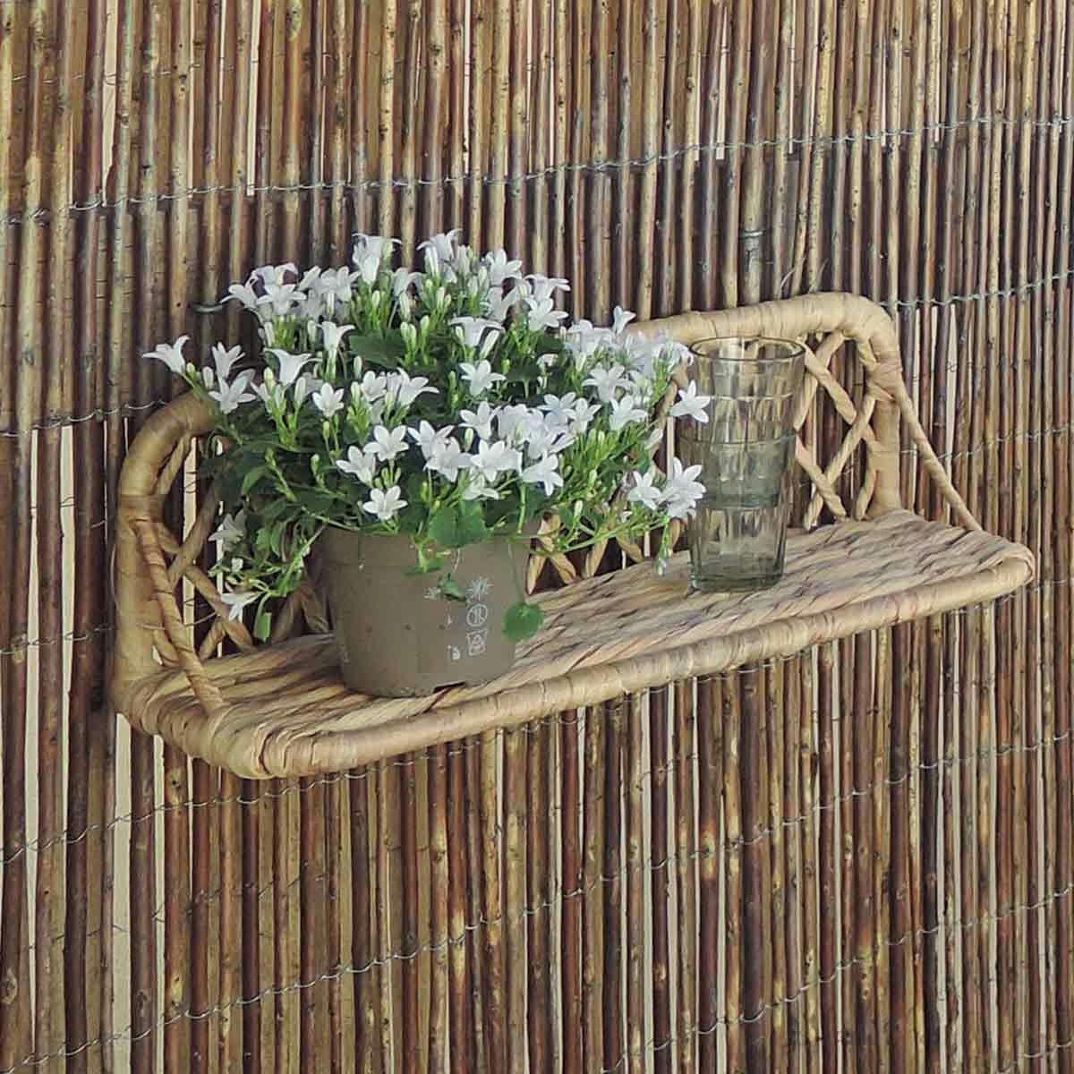 - Etagère murale jacinthe eau tressée