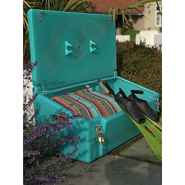 Coffre de jardin 100l avec grenouillères cadenassables