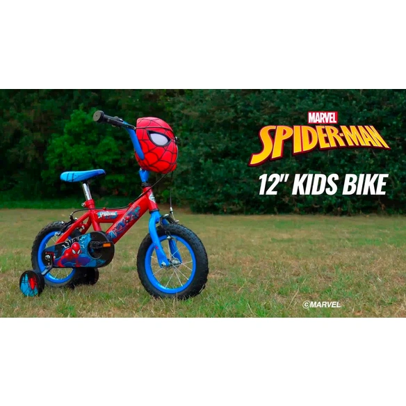 Kinderfahrrad »Spider-Man«, Rot, 12 Zoll