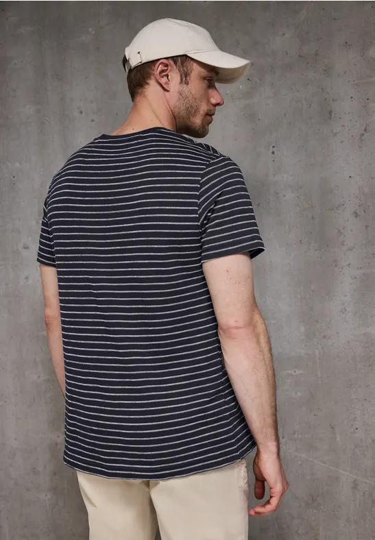 T-Shirt mit Strukturstreifen