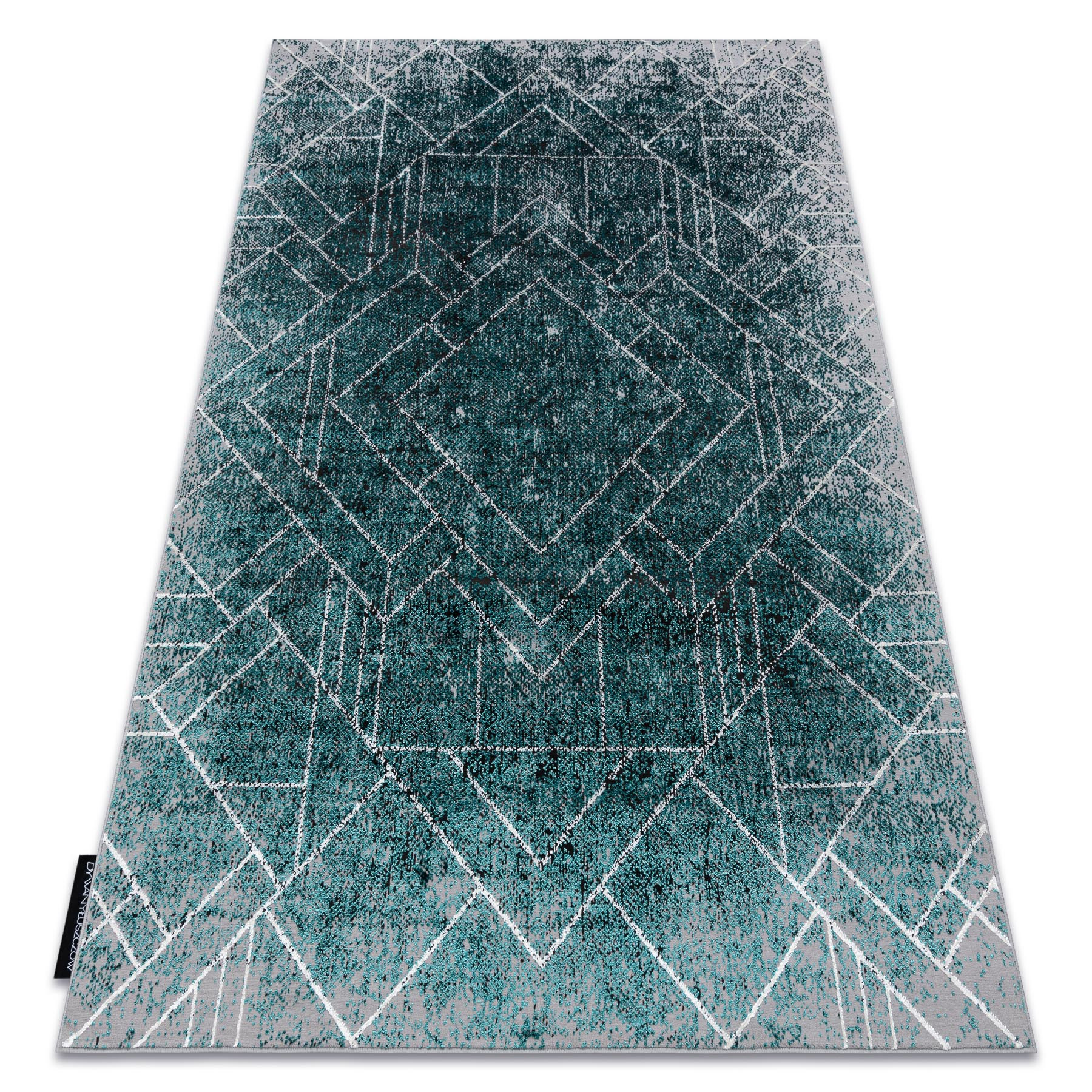 Dywan DE LUXE nowoczesny 626 Geometryczny, romby - Strukturalny 140x190 cm