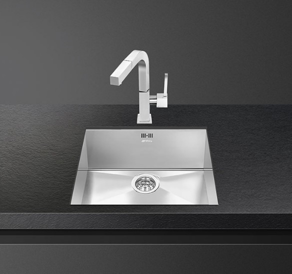 SMEG Zlewozmywak VSTQ50-2 stal