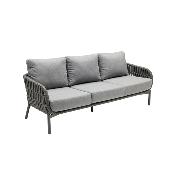 Gartensofa »Terano«, 3 Sitzplätze, Aluminium/Rope, inkl. Auflagen
