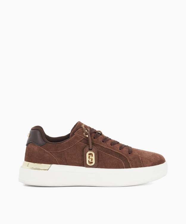 Ekino Brown - Charm Detail Lace Up Trainers