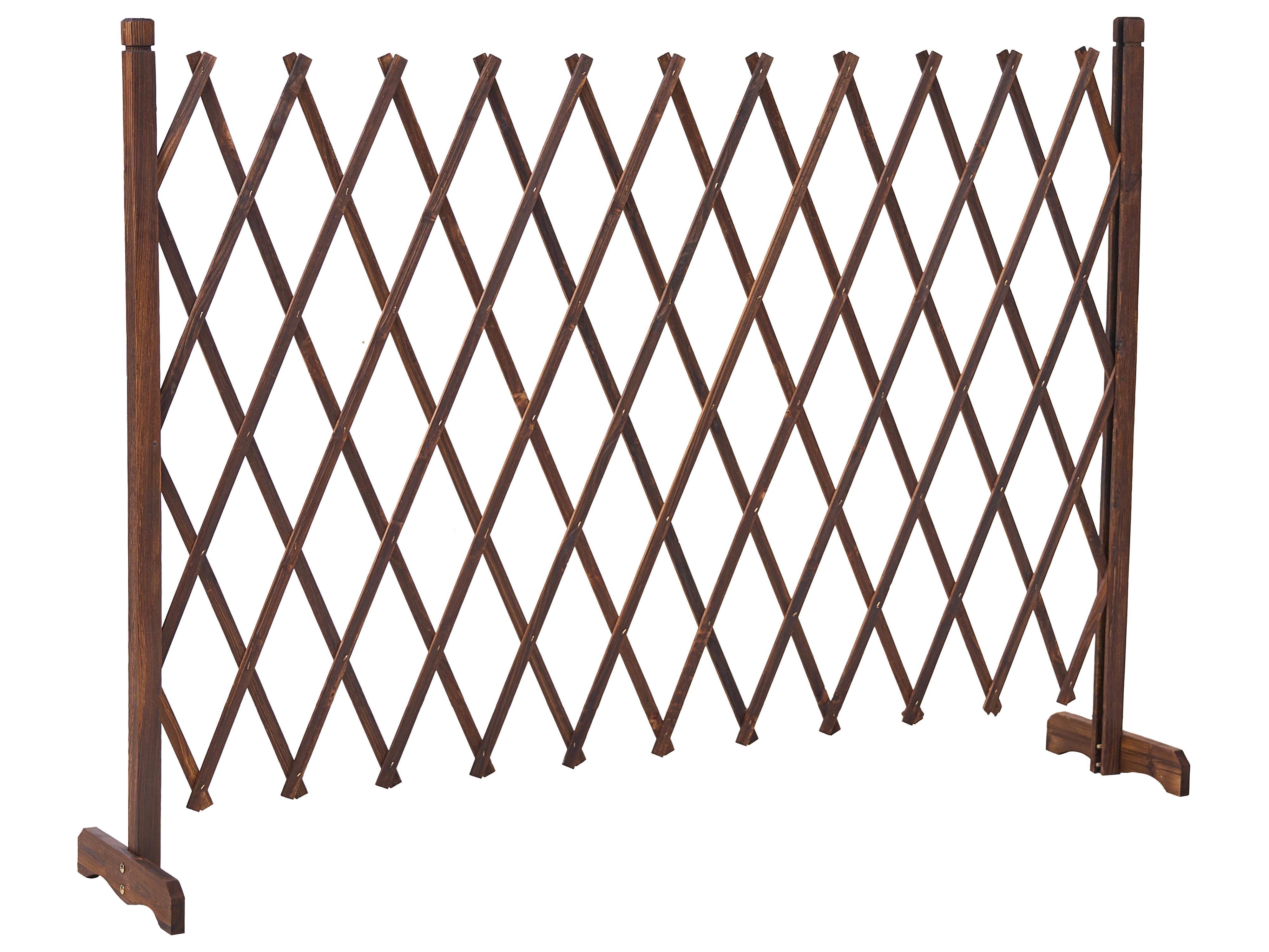 Garden Trellis SCIOLZE Extendable Dark Brown