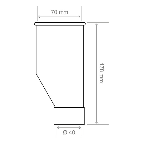 Entonnoir pour machine à laver Somatherm
