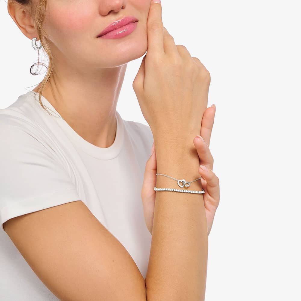 THOMAS SABO Silver Intertwined Heart Bracelet A2163-051-14-L19V