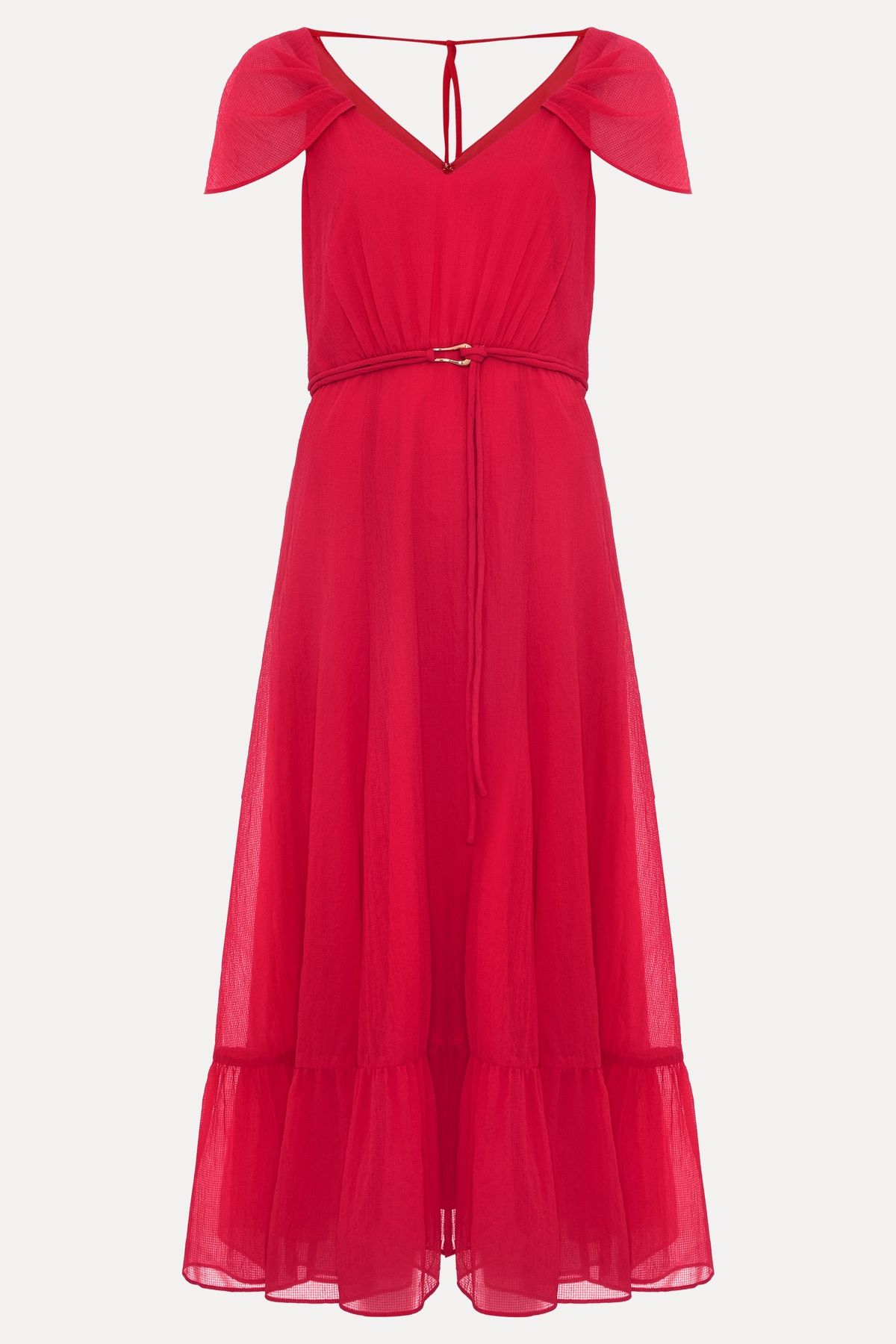 Phase Eight Jen Gathered V-Neck Midi Dress