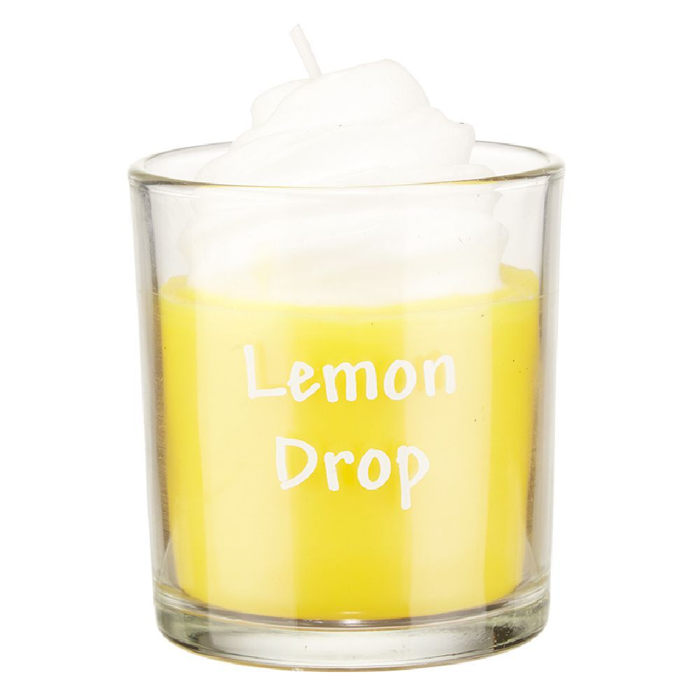 Bougie gourmande Lemon drop jaune