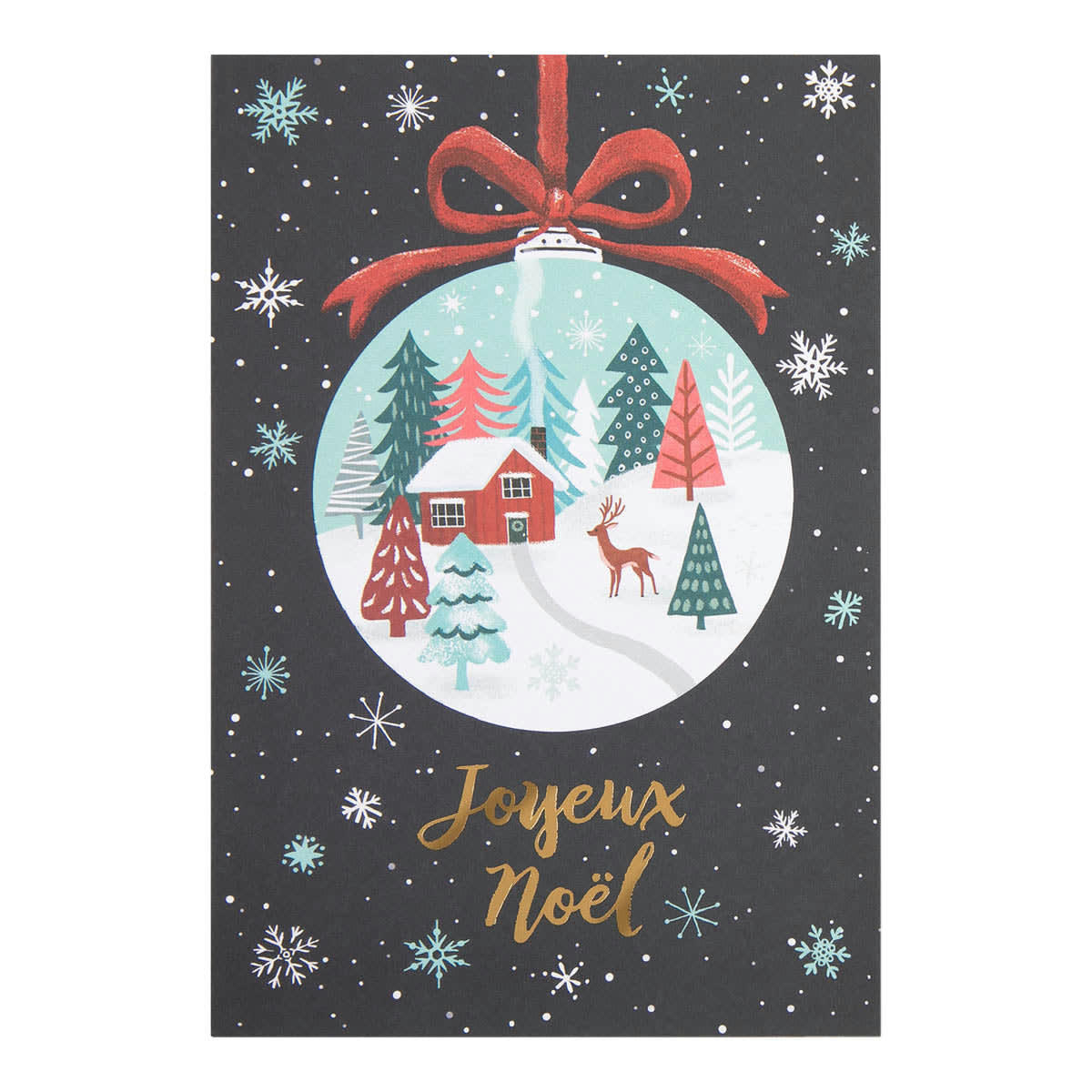 - Carte De Vœux Boule De Noël