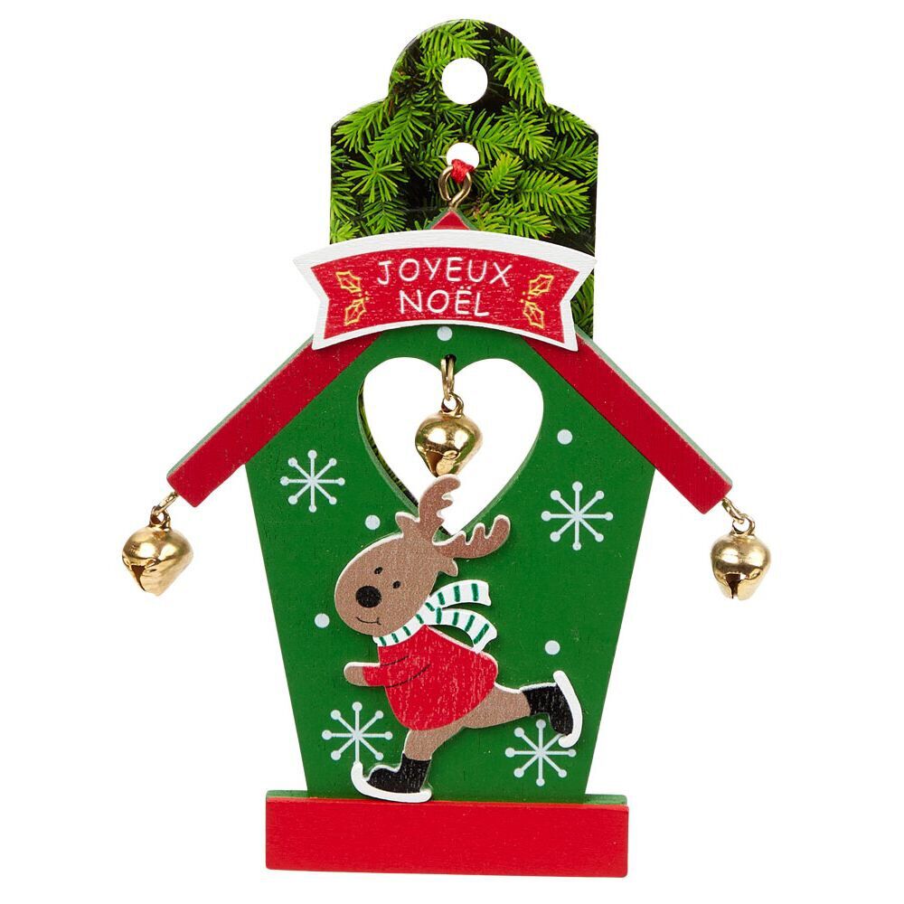Porte nom design maison de No&euml;l (plusieurs modèles)