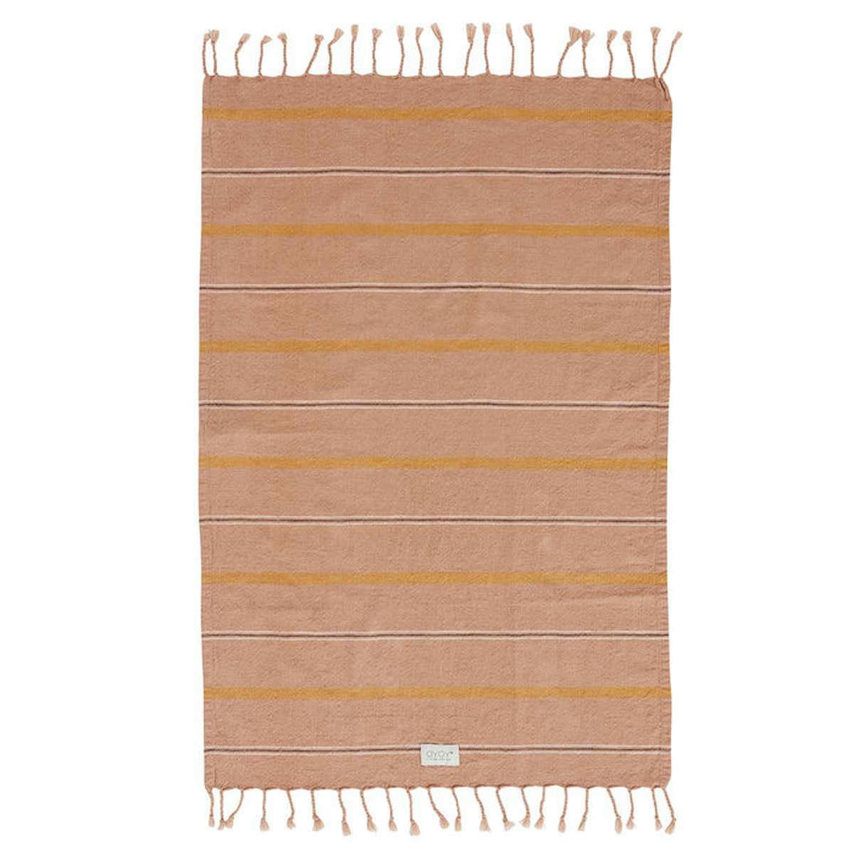 KYOTO - Serviette de bain marron en coton organique 100x67cm