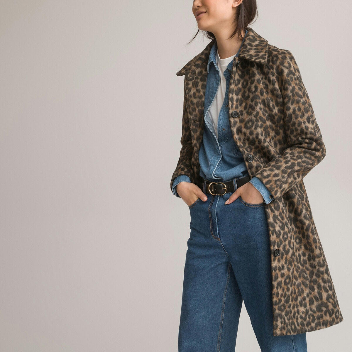 Manteau pardessus, motif animalier