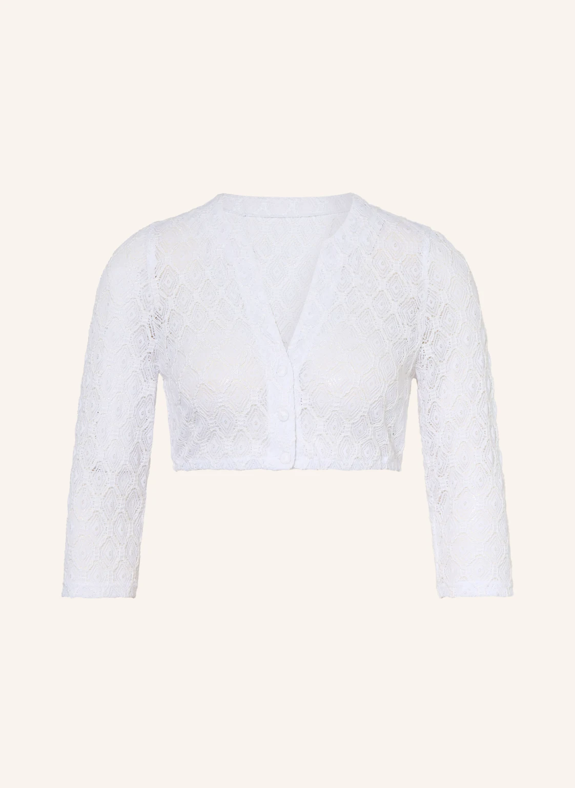 WALDORFF Dirndlbluse aus Spitze mit 3/4-Arm