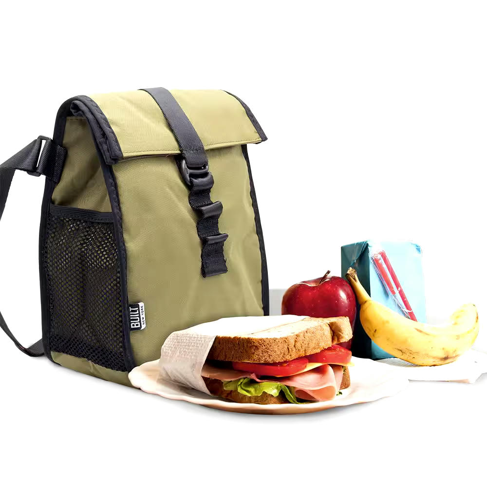 Built Crosstown Insulated Lunch Bag, Olive