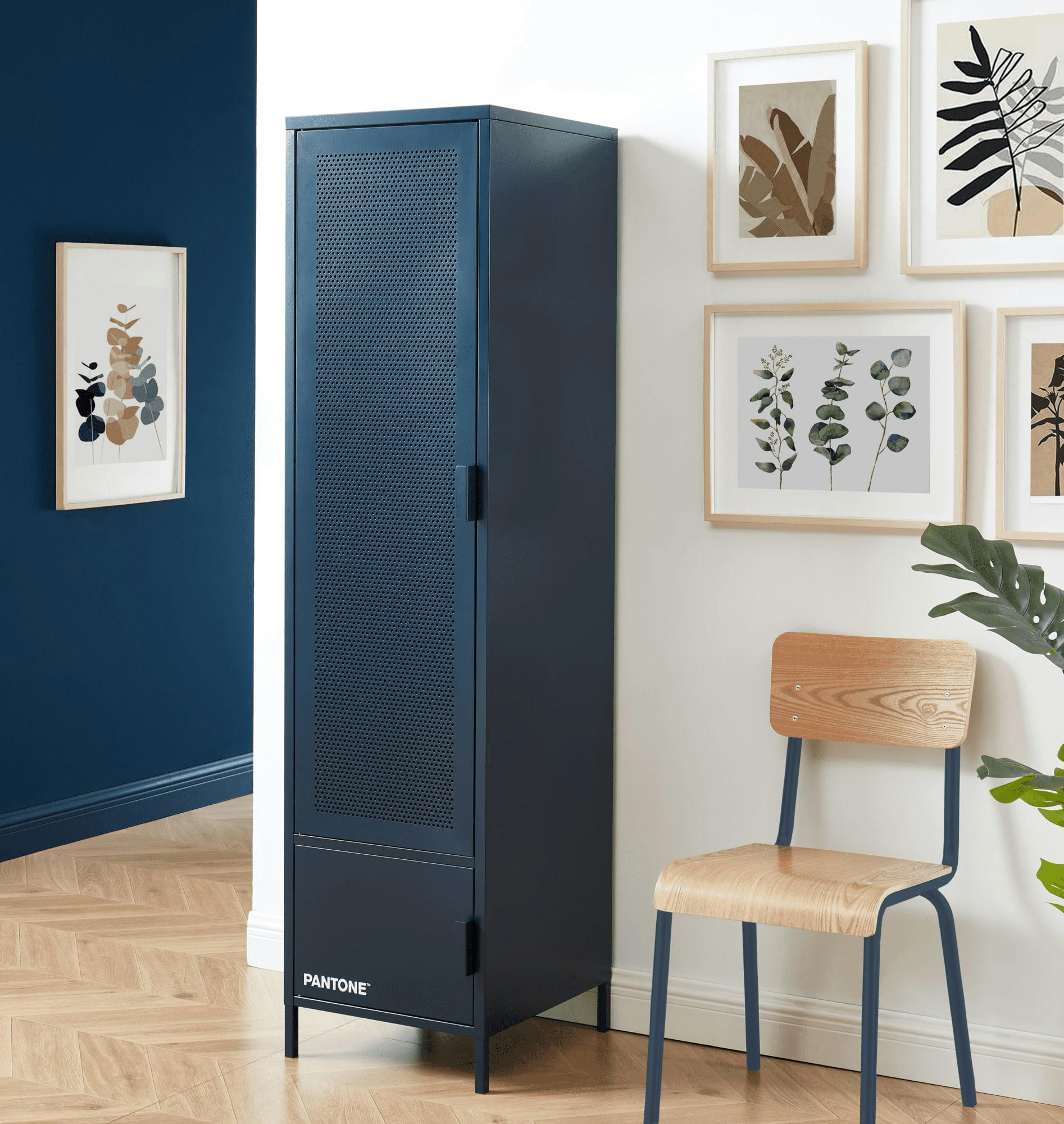 PANTONE - Vestiaire  métal bleu nuit h180cm