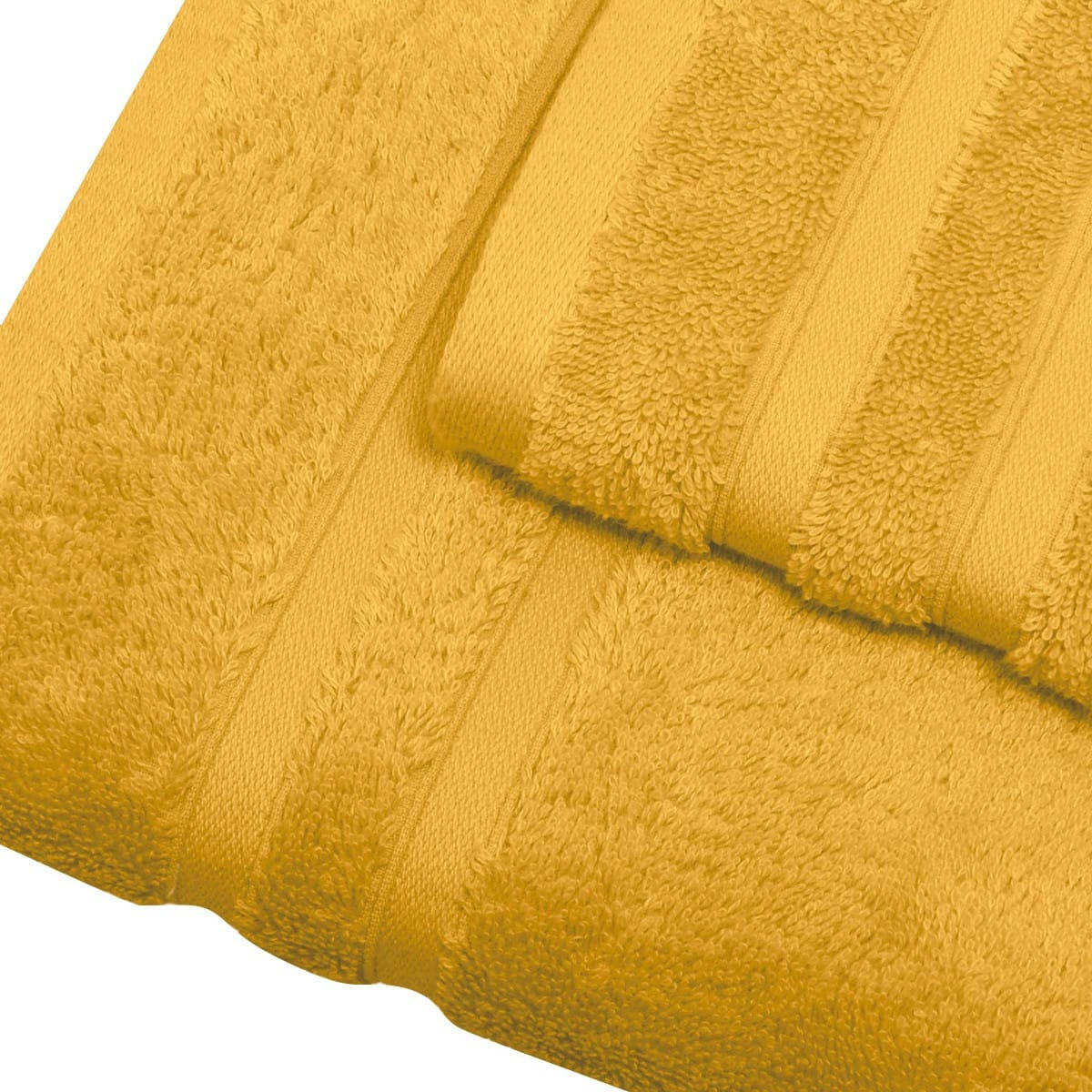 SENSILK - Serviette de toilette 600 gr/m²  safran 50x100 cm