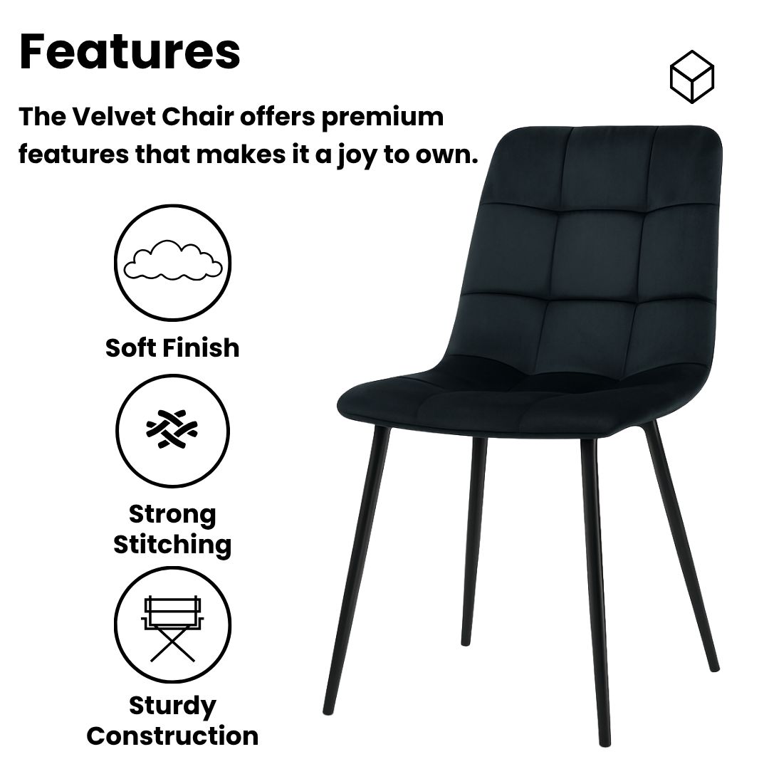 KOSY KOALA Oak Effect Dining Table Set With 2 Black Velvet Chairs And 1 Bench Dining Room Furniture