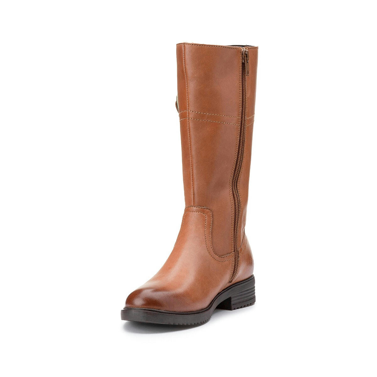 Bottes en cuir zippées esprit cavalière