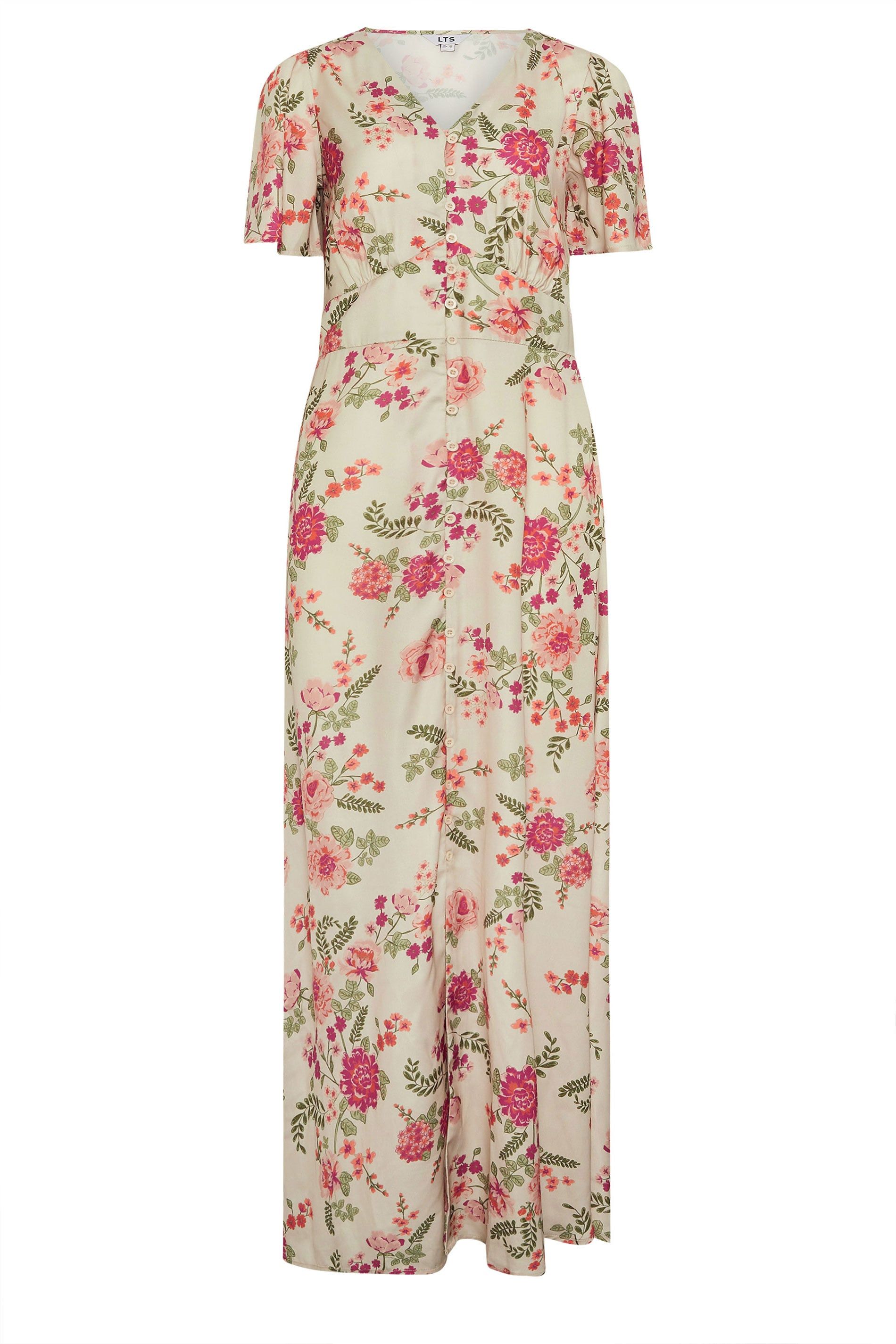 Long Tall Sally Tall Floral Satin Maxi Dress