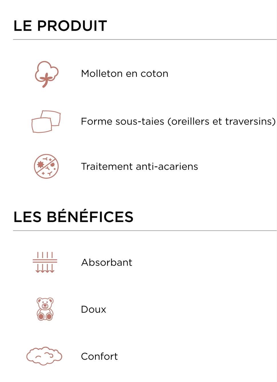 SOUS-TAIE DE TRAVERSIN EN COTON 220GR BLANC