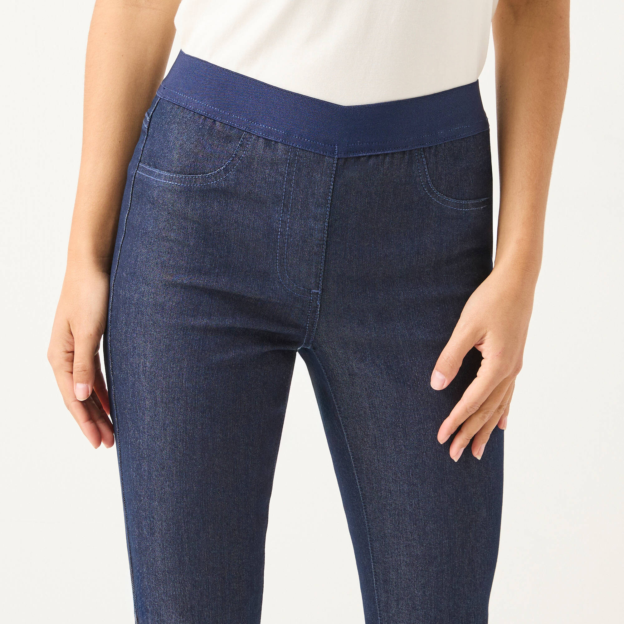 Jegging denim taille élastiquée - petite stature