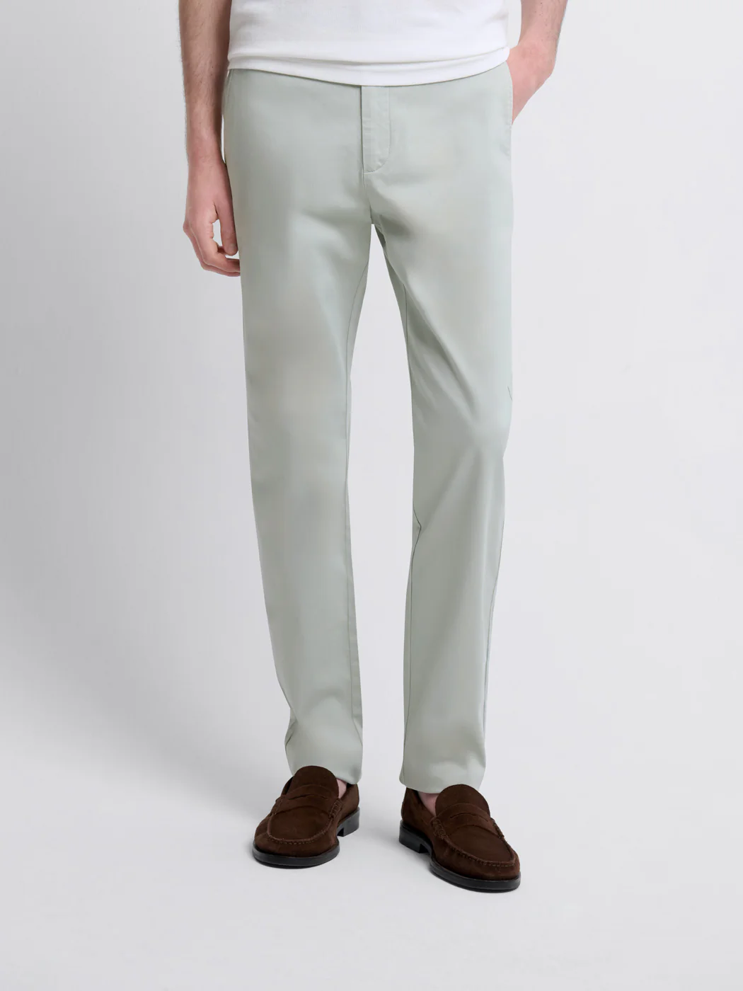 Chino en coton mélangé