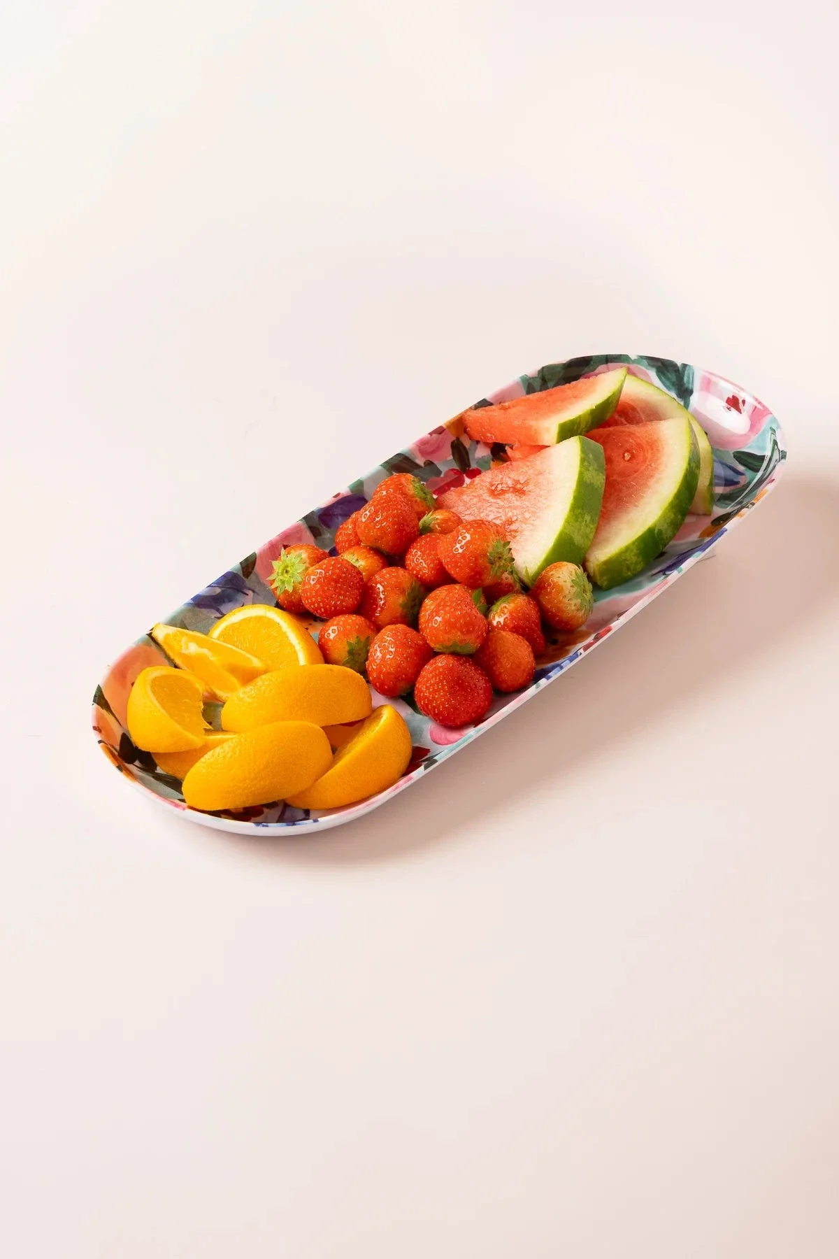 Floral Melamine Serving Platter