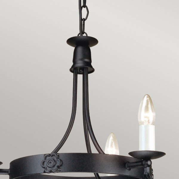 Lampa wisząca czarna Belfry 3xE14x60W wym: 82x48x48 cm Elstead