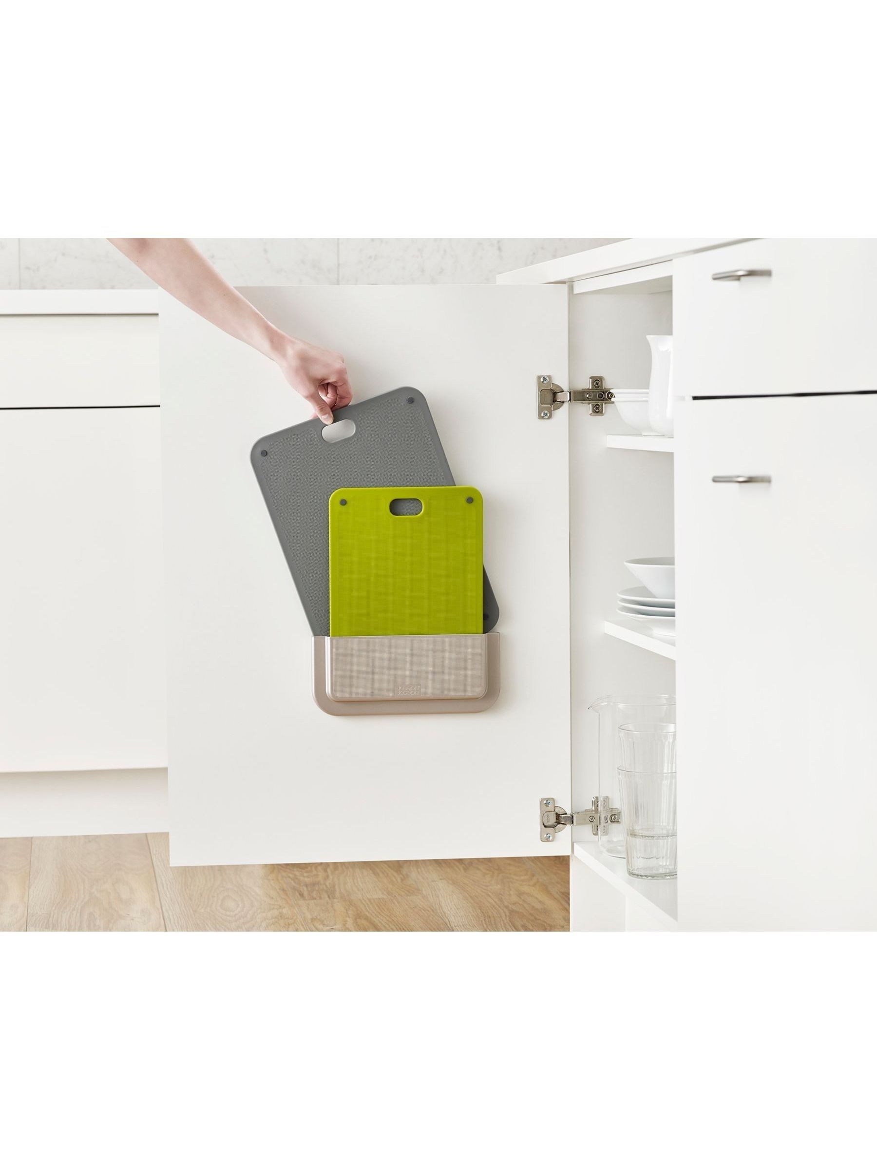 Joseph Joseph Set of 2 Green DoorStore Chopping Boards Set