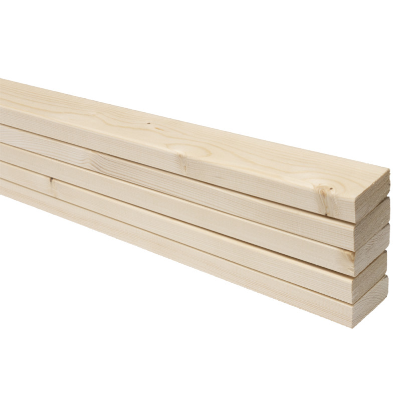 Lambris en bois de sapin Wood Decowall 260 x 9,2 x 4,5 cm 5 pièces CANDO