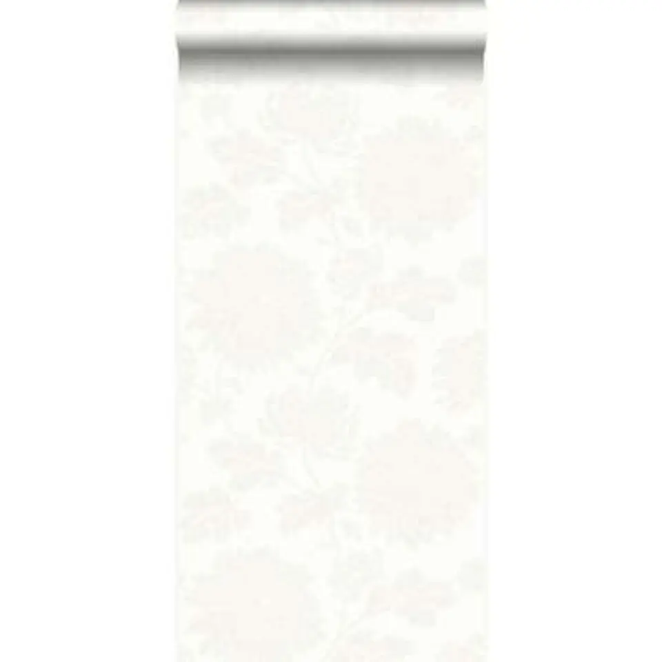 Origin behang - bloemen - wit - 53 cm x 10,05 m