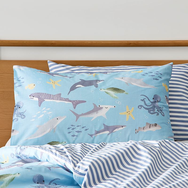 Deep Blue Sea Quilt Cover Set