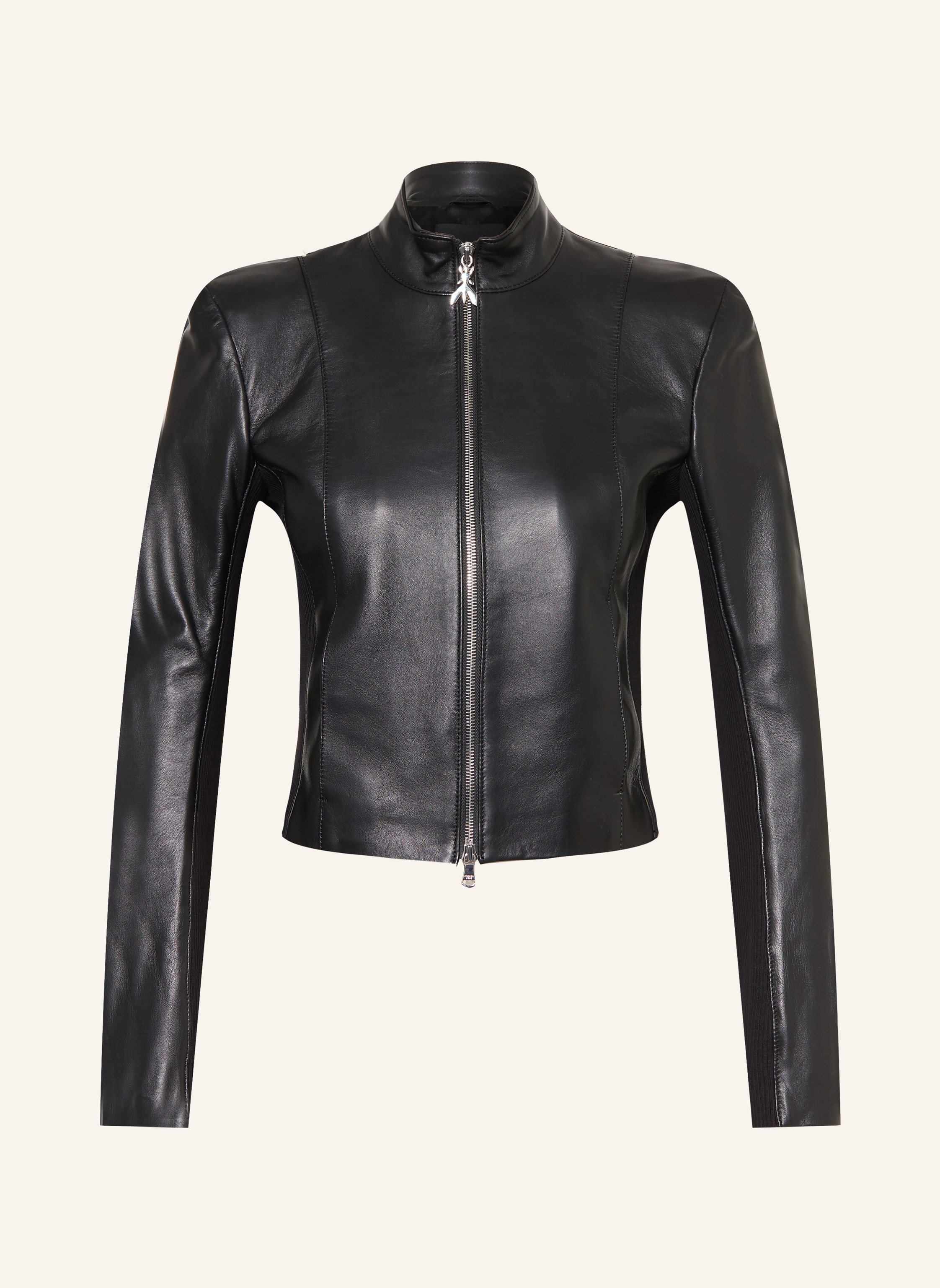 PATRIZIA PEPE Lederjacke im Materialmix