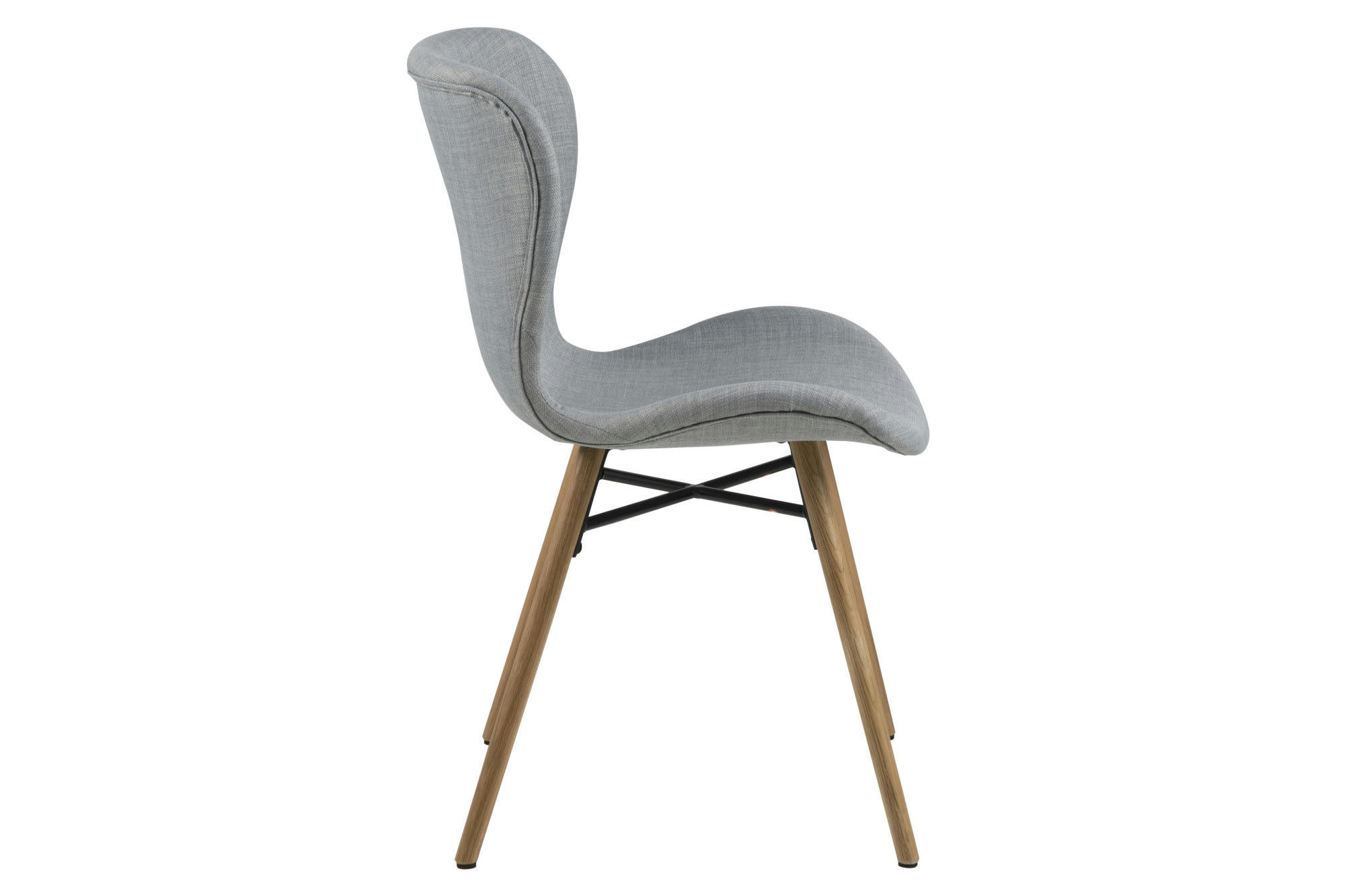 - Table ronde extensible pieds fuseau D115 + 4 chaises tissu