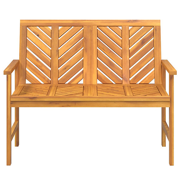 Banc de jardin meuble de patio bois Helloshop26