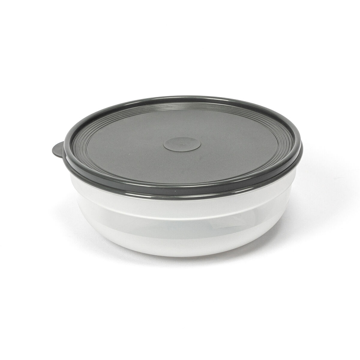 Caixa redonda com tampa cinza 2,8l