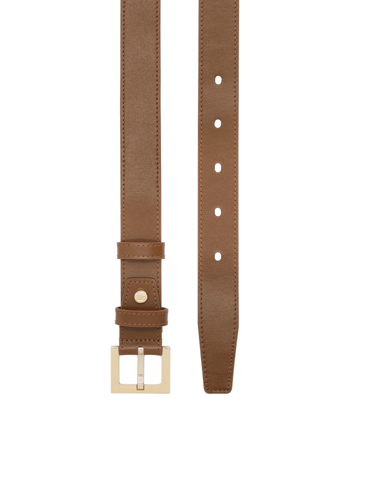 Classic brown leather belt