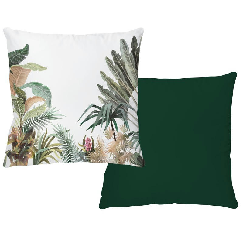 HARMONIE - Coussin 40x40cm Multicolore Feuillage Jungle