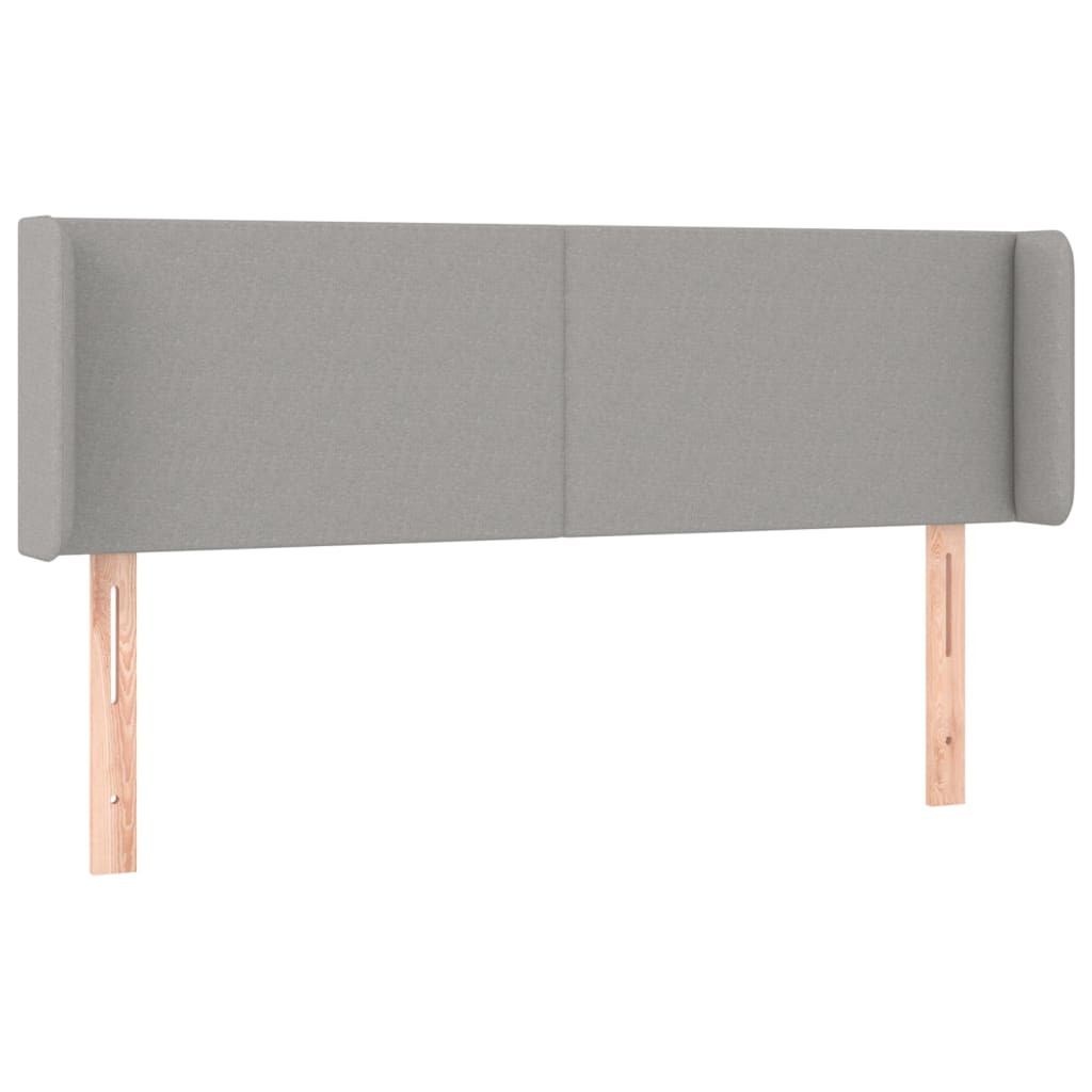 Wezgłowie Szary 147 x 16 x 78/88 cm Tkanina vidaXL