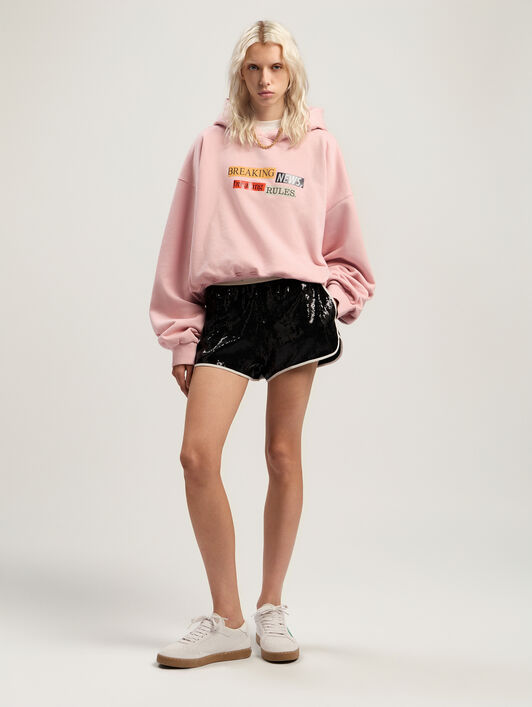 PaXLaTimes Quote Crop Hoodie