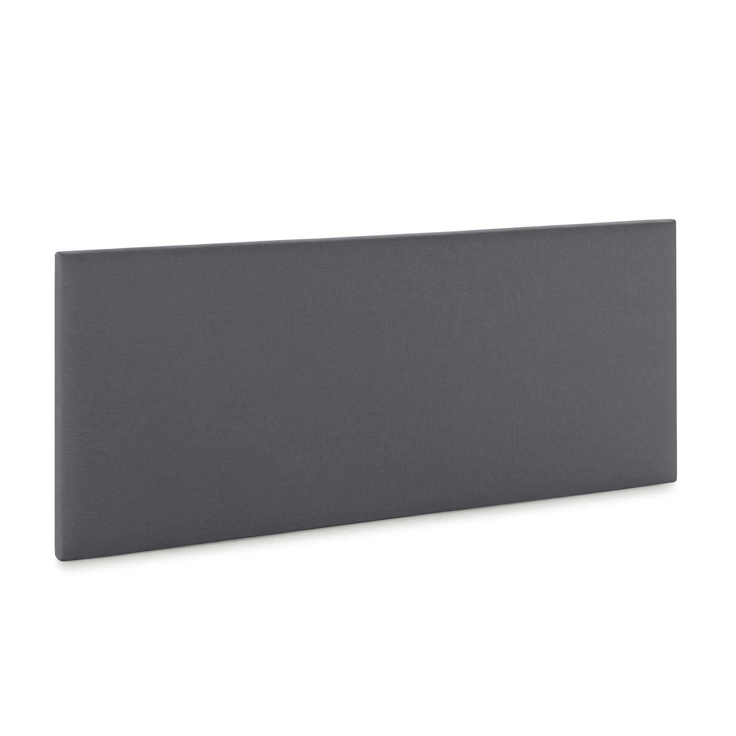 AURA - Tête de lit recouverte de tissu Gris Foncé 150x60 cm