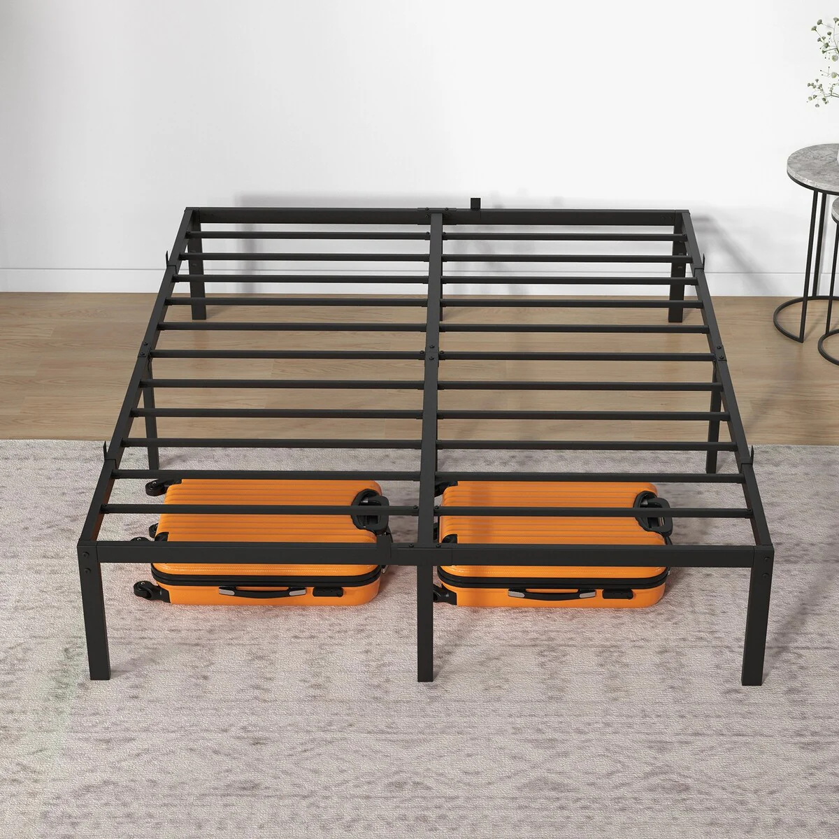 14 Inch Bed Frame with Storage, Load Up to 800Lbs,No Box Spring Needed