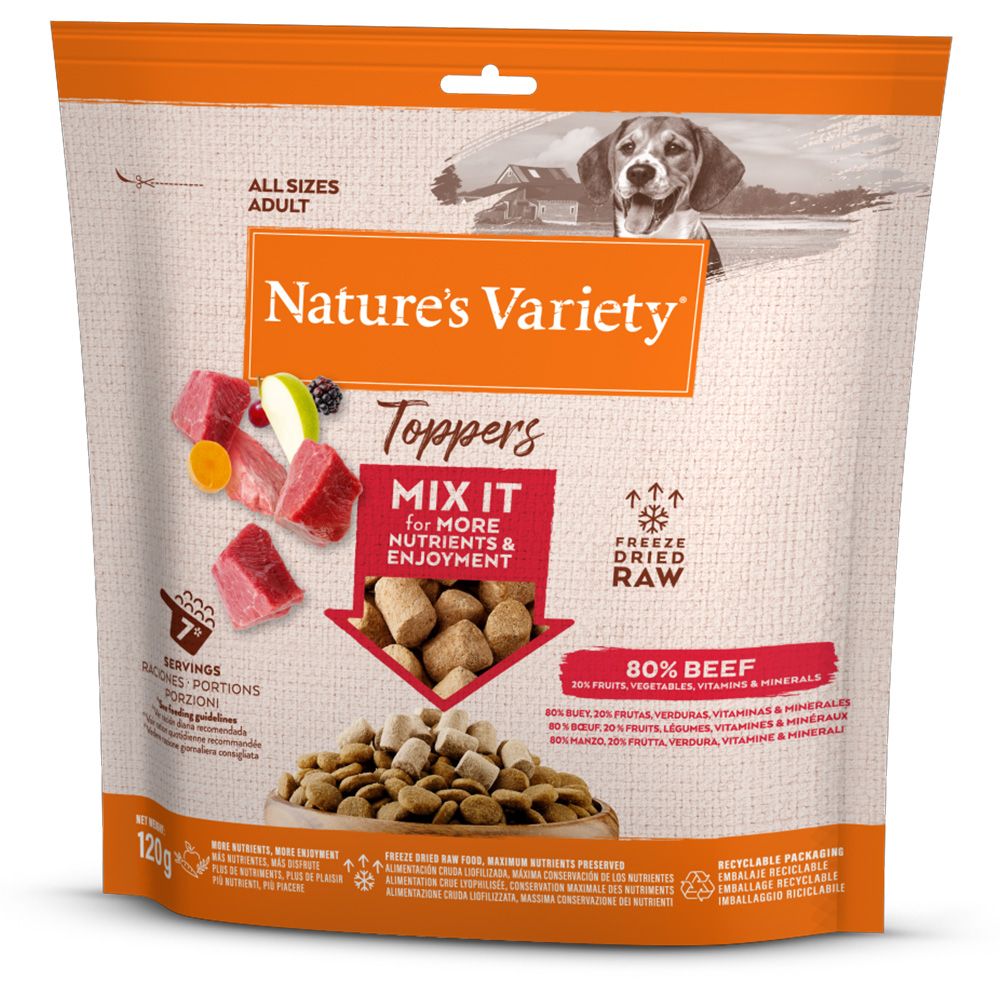 Nature's Variety Freeze-Dried Topper for Dogs