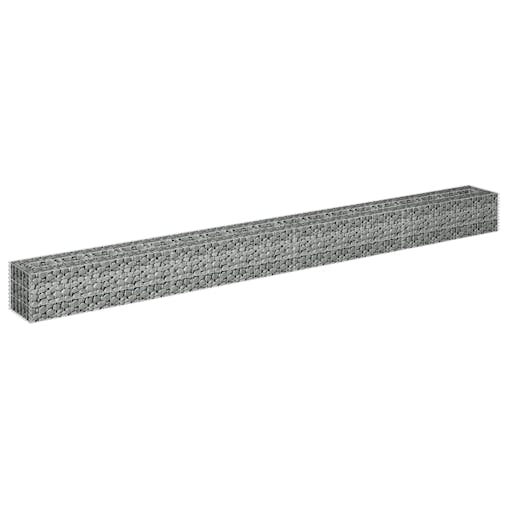 NNEVL Gabion Raised Bed Galvanised Steel 360x30x30 cm