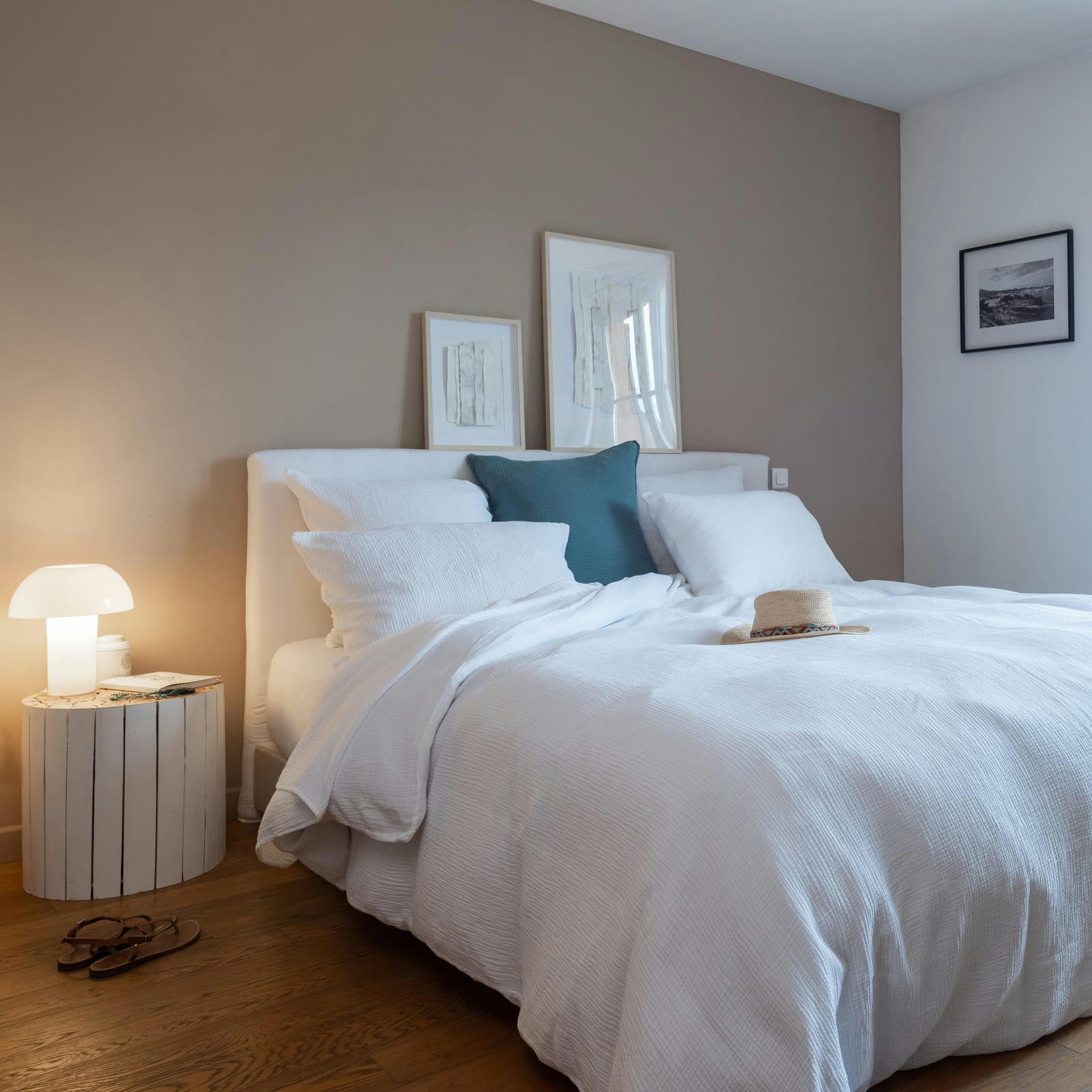 GAZE DE COTON - Housse de couette en gaze de coton blanc 240X220 CM