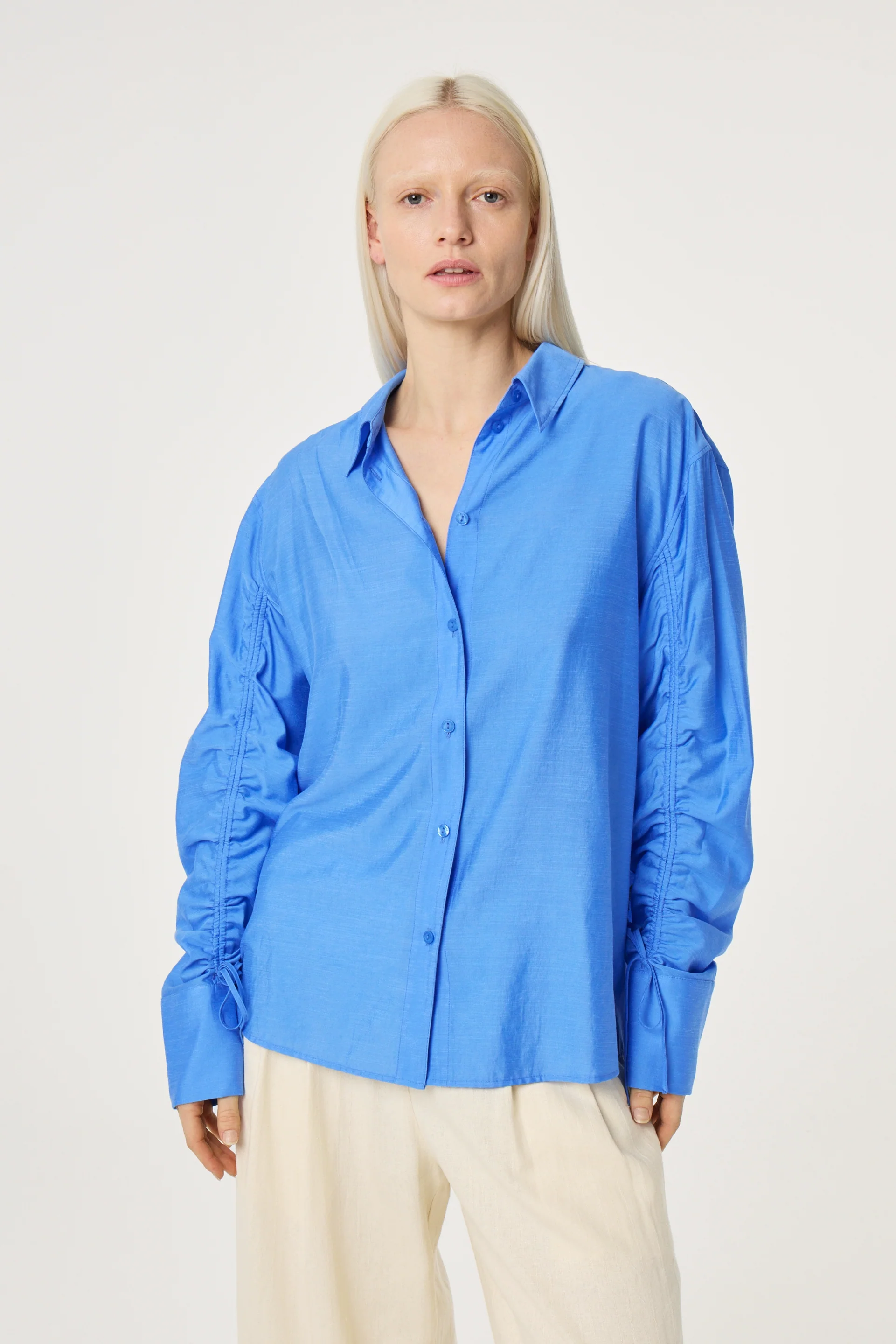 Navina Blouse | Blue/Green