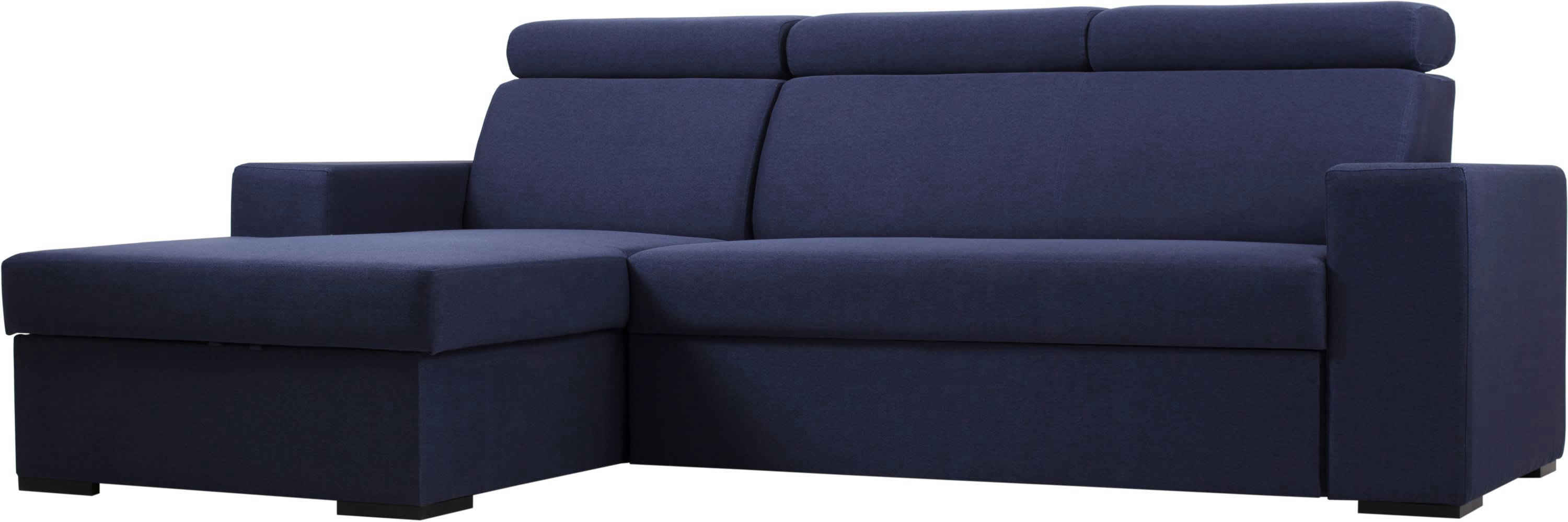 ATLANTICA - Canapé lit Tissu Bleu H. assise 45 cm